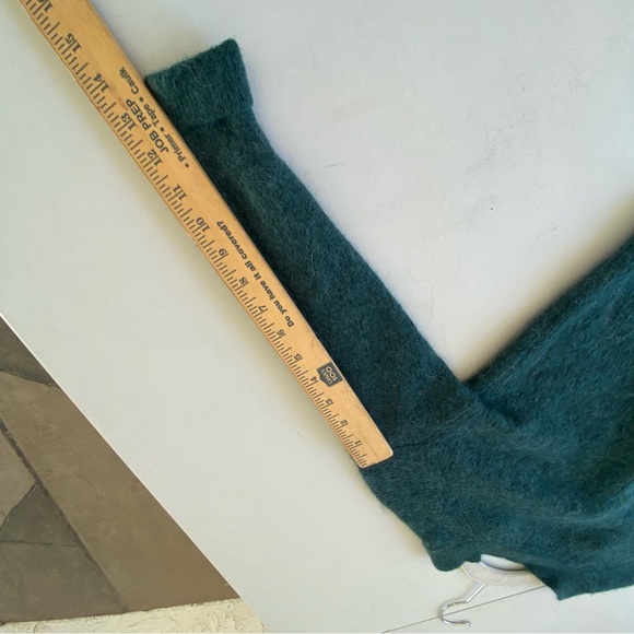 J.Crew Cardigan XS Extra Small Green Alpaca Wool Button Front Cropped Sweater - Picture 16 of 16